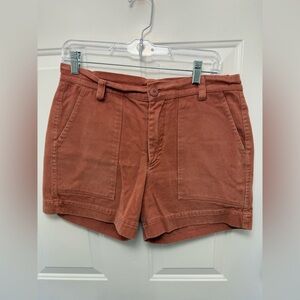 Women’s Farewell Frances Pink Twill Shorts Size Large Sustainable Eco Friendly